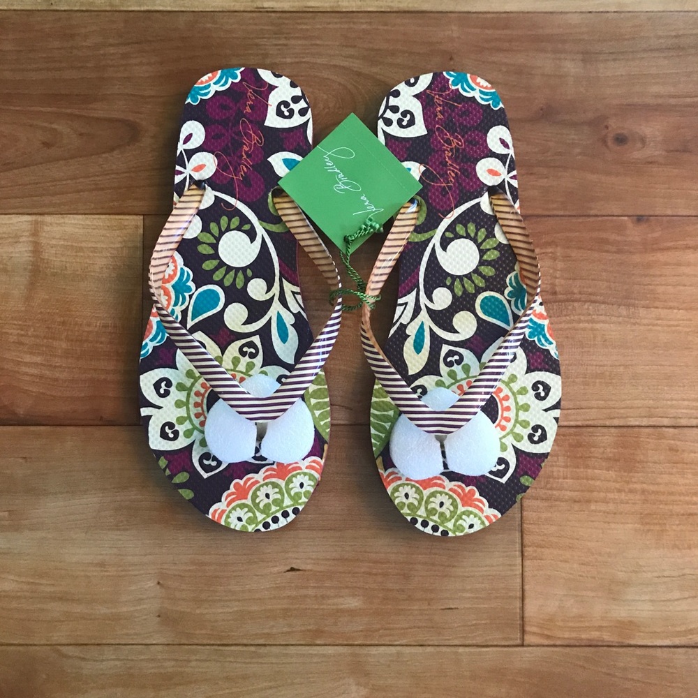 NWT Vera Bradley Flip Flops